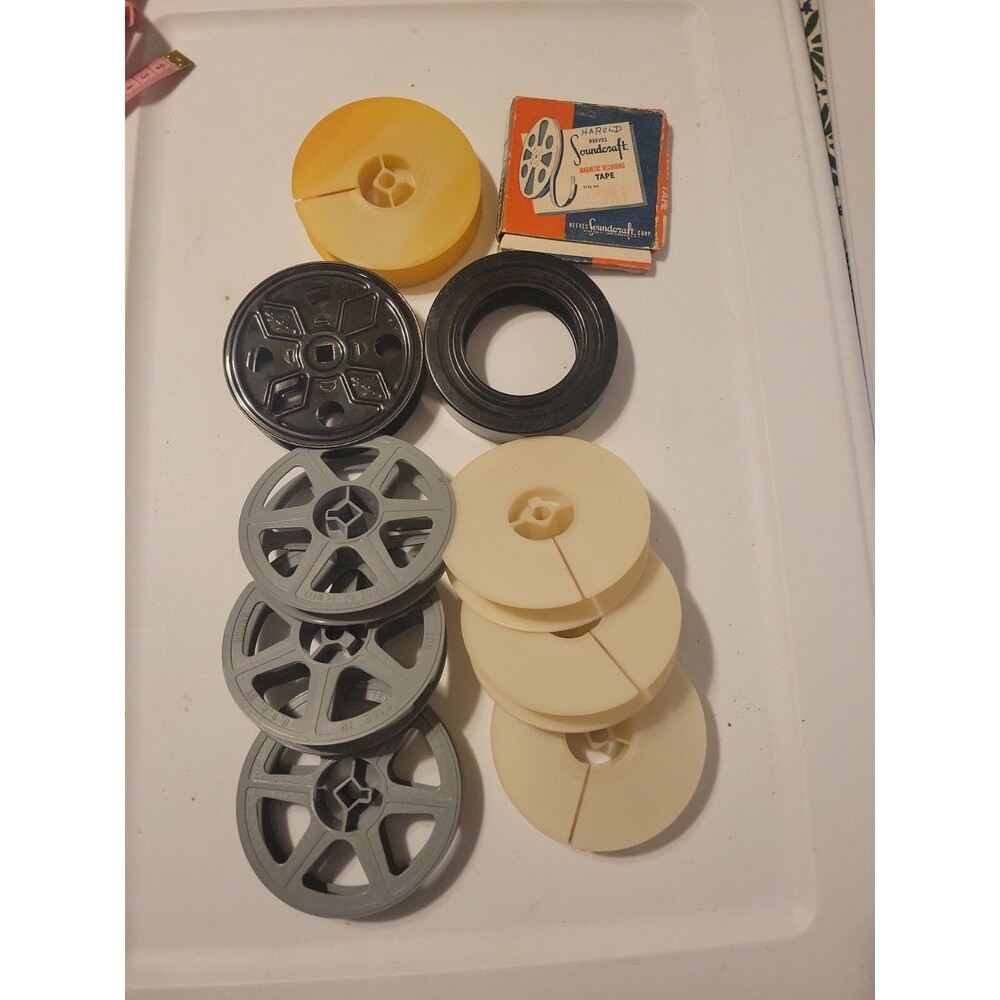 8 Vintage 16mm??? Reels Kodak, Agfa, Tenite ++ 3.5 in diameter